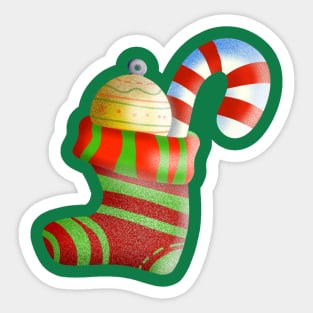 Sock Christmas  , Christmas funny gnomes Cute Merry Christmas Gift Sticker celebration  concept Sticker